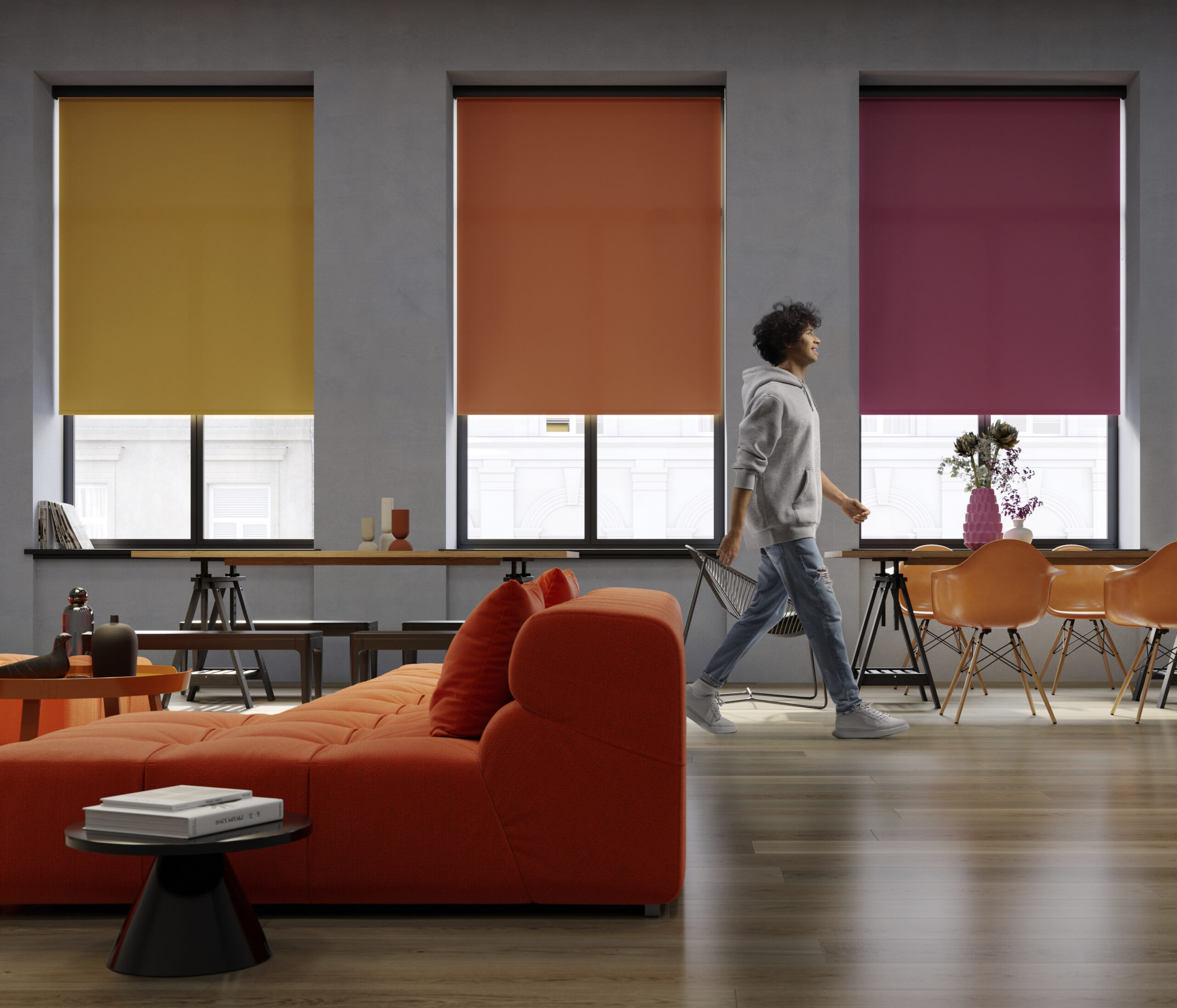 splash shine, heat and pop with 70mm black fascia profile Jaynes Blinds Rotherham cellular blinds energy efficient